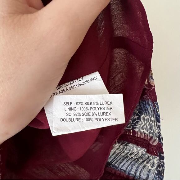 Ramy Brook Silk Printed Ruffle Sleeveless Top - Picture 6 of 6